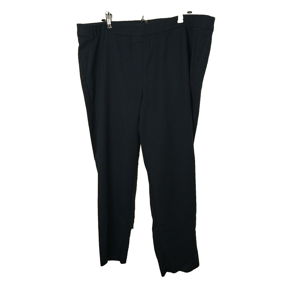 J. Jill Woman 20 Pants Cotton Blue Stretch Casual Pullon Elastic Stretch Waist